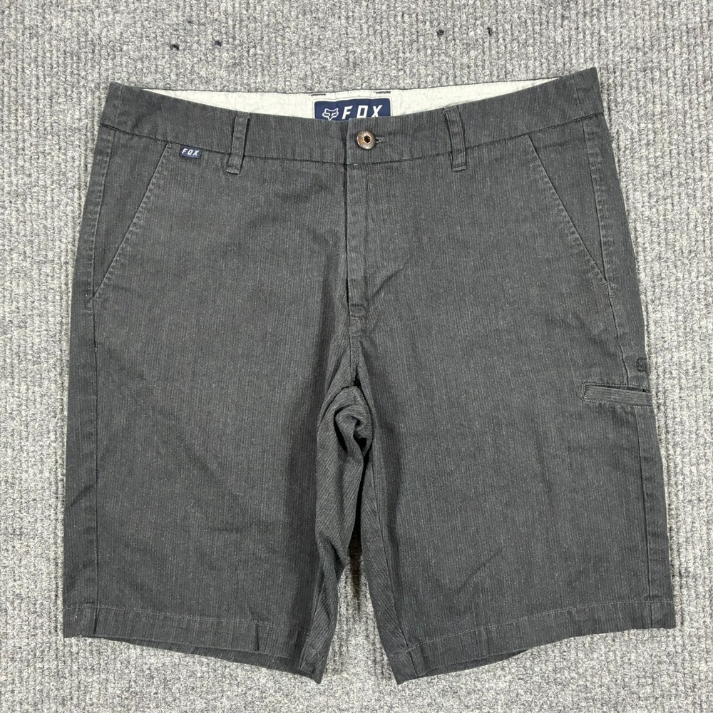 Fox Mens Hybrid Shorts Gray Size 34 Performance Casual Outdoor Low Rise